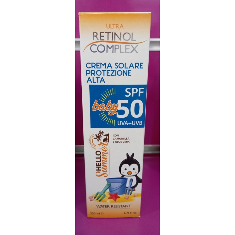 RETINOL COMPLEX CREMA SOLARE PROTEZIONE ALTA 50SPF