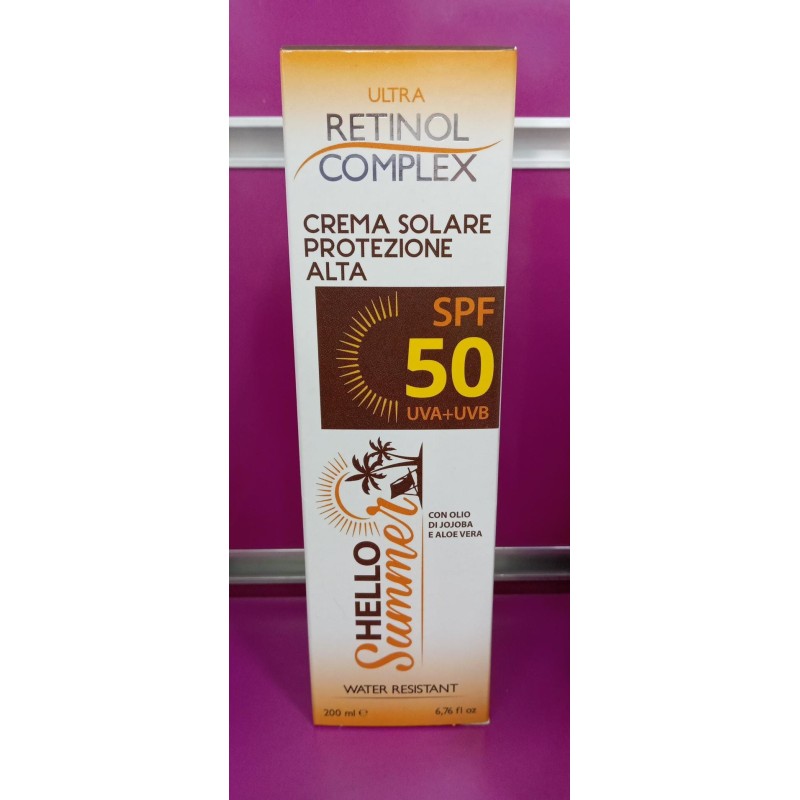 RETINOL COMPLEX CREMA SOLARE PROTEZIONE ALTA 50SPF